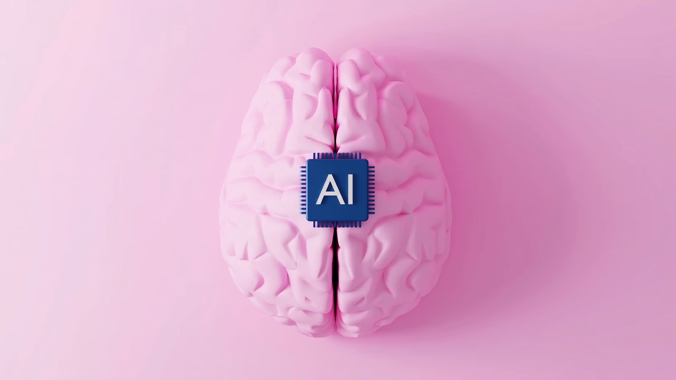 Ilustração abstrata de um agente digital conectado a nós de autorização e auditoria em gradiente roxo e magenta